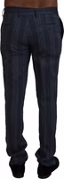 Gray Pure Wool Men Checkered Pants 3