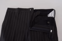 Black Stripes Viscose Dress Pants 4