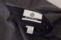 Gray Checkered Wool Dress Formal Pants 5