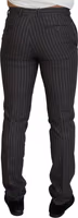 Brown Stripes Slim Fit Men Pants 3