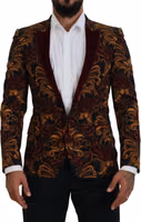 Multicolor Floral Single Breasted Martini Blazer 1