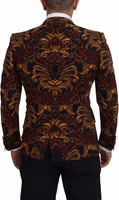Multicolor Floral Single Breasted Martini Blazer 3