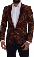 Multicolor Floral Single Breasted Martini Blazer 5