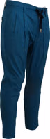Blue Cotton Chinos Trousers Pants 1