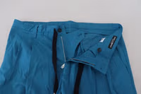 Blue Cotton Chinos Trousers Pants 4