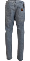 Blue Wash Slim Fit Cotton Denim Jeans 2