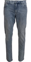 Blue Wash Slim Fit Cotton Denim Jeans 3