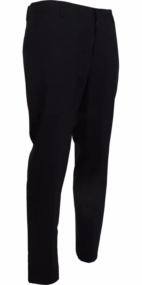 Gray Wool Stretch Dress Formal Slim Fit Pant