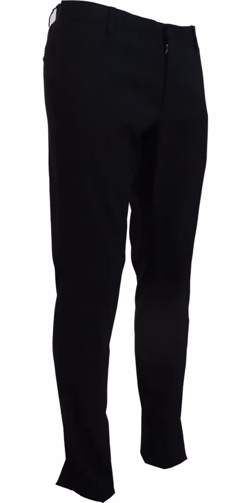 Blue Wool Stretch Dress Formal Slim Fit Pant
