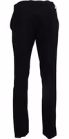 Blue Wool Stretch Dress Formal Slim Fit Pant 2