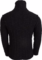 Brown Wool Knit Turtleneck Pullover Sweater 2