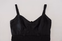 Black Fit Wool Stretch Sheath Mini Dress 5