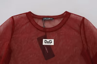 Maroon Nylon Two Layer Shift Mini Dress 5