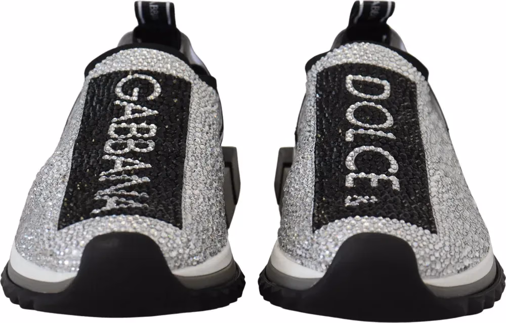 Silver Rhinestones Sorrento Sneakers Shoes