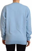 Light Blue Logo Printed Long Sleeves Sweater 3
