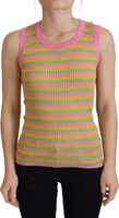 Multicolor Silk Vest Pullover Tank Top 1