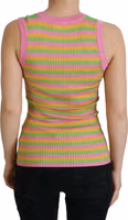 Multicolor Silk Vest Pullover Tank Top 3