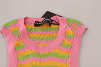 Multicolor Silk Vest Pullover Tank Top 5