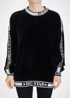 Black Velvet Crewneck Pullover Sweater 4