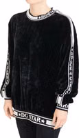 Black Velvet Crewneck Pullover Sweater 5