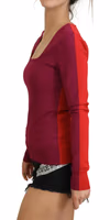 Multicolor Viscose Square Neck Pullover Sweater 2
