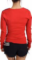 Multicolor Viscose Square Neck Pullover Sweater 3