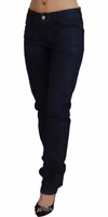 Black Low Waist Slim Fit Women Casual Denim Jeans 2