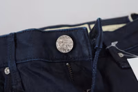 Blue Cotton Low Waist Slim Fit Women Casual Denim Jeans 5