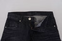 Black Cotton Low Waist Slim Fit Women Casual Denim Jeans 4
