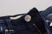 Blue Cotton Low Waist Slim Fit Women Casual Denim Jeans 5