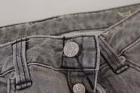 Gray Washed Cotton Skinny Women Casual Denim Jeans 5