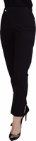Black Cotton Baggy High Waist Women Pants 2