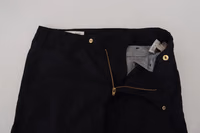 Black Cotton Baggy High Waist Women Pants 4