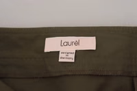 Green Cotton High Waist Women Tapered Pants 5