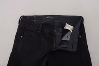 Black Cotton Slim Fit Women Denim Jeans 4