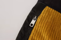 Black Yellow Cotton Men Pants 5