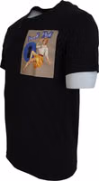 Black Sneak Peek Cotton Short Sleeve T-shirt 2