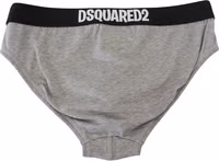 Gray DSURF Logo Cotton Stretch Men Brief Underwear 3