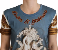 Multicolor DG Logo Angel Printed Shirt Top 4