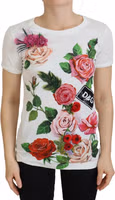 White Rose DGLogo Printed Short Sleeves Top 1