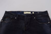 Blue Low Waist Slim Fit Women Denim Jeans 4