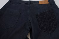 Dark Blue Low Waist Straight Fit Women Denim Jeans 5