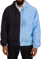 Black Blue DG Hooded Full Zip Men Jacket 1