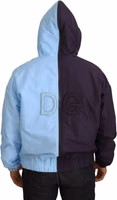 Black Blue DG Hooded Full Zip Men Jacket 3