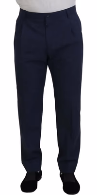 Dark Blue Cotton Chino Formal Pants