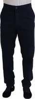 Blue Cotton Dress Formal Men Pants 1