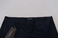 Blue Cotton Dress Formal Men Pants 5