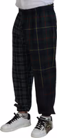 Multicolor Checkered Wool Men Jogger Pants 2