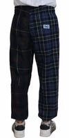 Multicolor Checkered Wool Men Jogger Pants 3