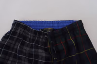 Multicolor Checkered Wool Men Jogger Pants 5